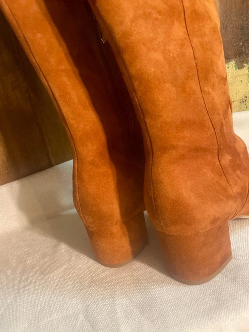Sam Edelman Over-the-Knee Suede Boots in Cognac